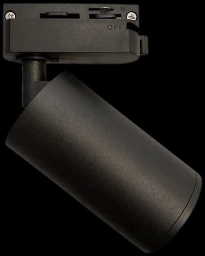 Foco riel metal negro Ø 5,2x13,5 cm GU10 - UXFO0002