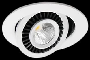 Foco embutido aluminio blanco Ø 7 cm LED 4W - TOFO0008