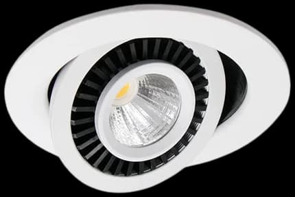 Foco embutido aluminio blanco Ø 9 cm LED 6W - TOFO0010