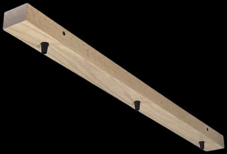 Base para lámpara Madera colgante 80cm 3 perforaciones a 8X40X8cm - RBBR0002