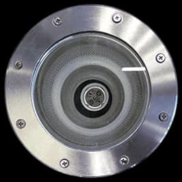 Foco acero inoxidable piso exterior corte Ø 14 cm E27 par 38 - MUFO0012