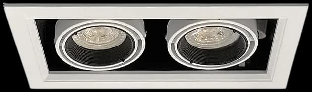 Foco embutido puzzle blanco basculante 2 luces GU10 - DLFO0003