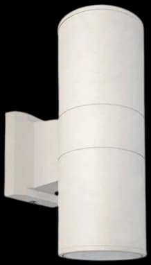 Foco metal blanco exterior / bidireccional IP 54 Ø 9x26 cm 2 luces E27 - MUFO0002
