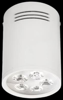 Foco metal blanco sobrepuesto Ø 7,5x10 cm LED 5W - MUFO0006