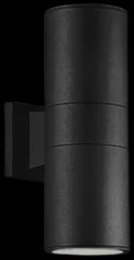 Foco metal negro exterior / bidireccional IP 54 Ø 9x26 cm 2 luces E27 - MUFO0058