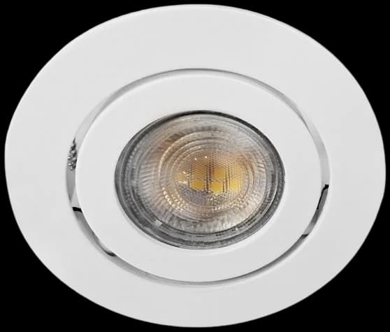 Foco orientable aluminio blanco Ø10x4.5 cm GU10 - MUFO0150