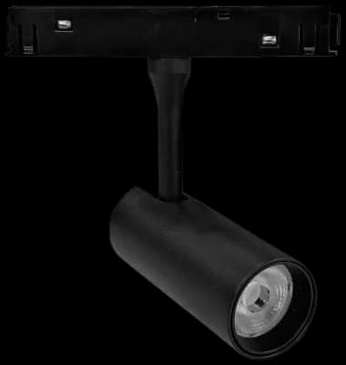 Foco para riel magnético aluminio negro Ø33 cm LED 7 W - ARFO0069