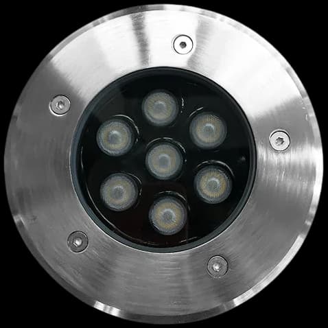 Foco piso acero exterior LED 7W - ANFO0011
