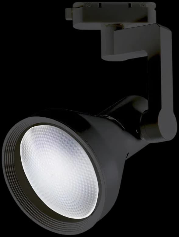 Foco riel metal negro Ø11,5x24 cm E27 par 30 - MUFO0071