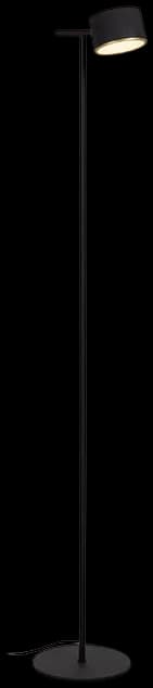 Lámpara de pie metal negro dimeable Ø20x1.30cm 9W LED - LULP0120