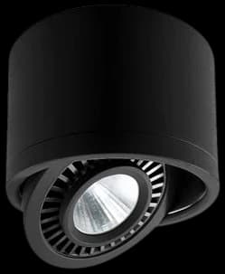Foco sobrepuesto negro basculante LED 7W - BEFO0030