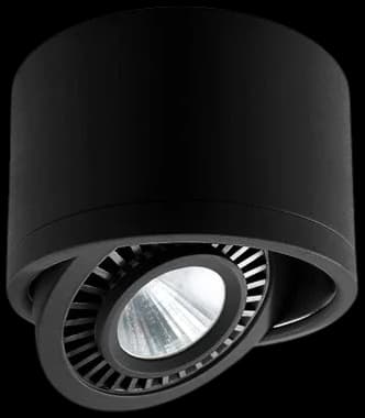Foco sobrepuesto negro basculante LED 15W - BEFO0032