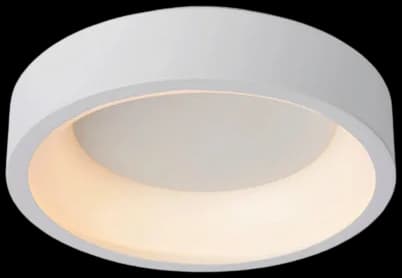 Plafón aluminio blanco difusor acrílico Ø 28 cm LED 20W - OYPL0016