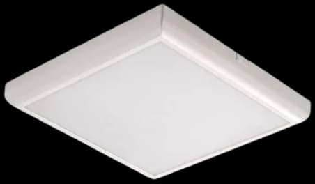 Plafón o embutido PVC cuadrado blanco 22,5x22,5x3 cm LED 24W - VKPL0004