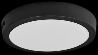 Plafón aluminio negro Ø21,2 cm LED 18W - BEPL0011