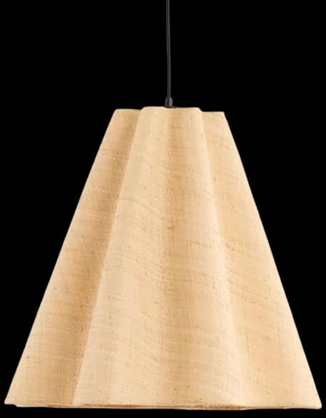 Lámpara colgante Ø50x45 cm mimbre natural E27 - LLLC0531