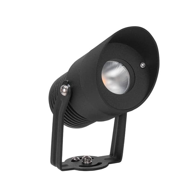 Foco para estaca o muro aluminio negro 5W IP65 - VKES0001