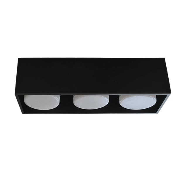 Plafón metal negro dirigible 3 luces GX53 - LGPL0011