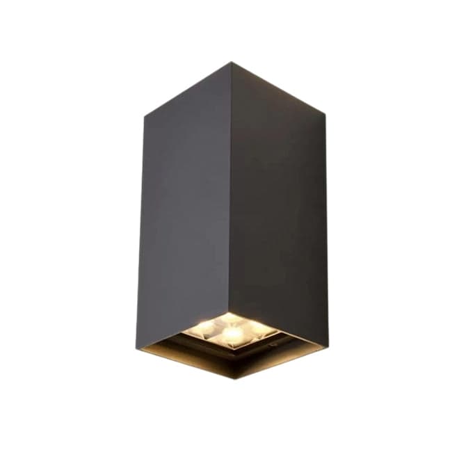Aplique aluminio gris oscuro exterior bidireccional IP65 LED 2x10W - VKAP0004