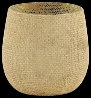 Porta velas Jute - Small (Dos colores)