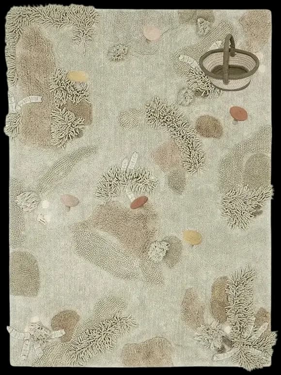 Alfombra de juego lavable - Mushroom Forest (120 x 160 cm)