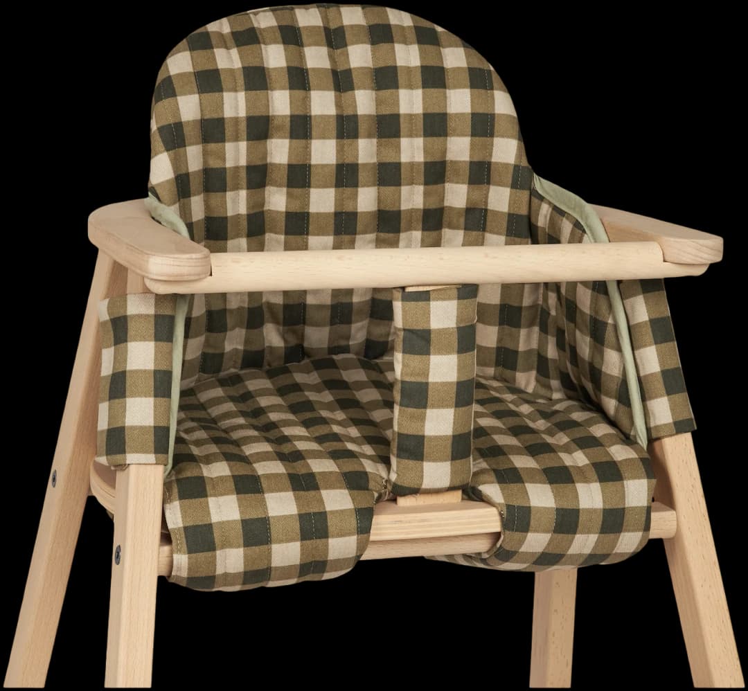 Cojín para Silla Evolutiva 3 en 1 Growing Green - Green Checks