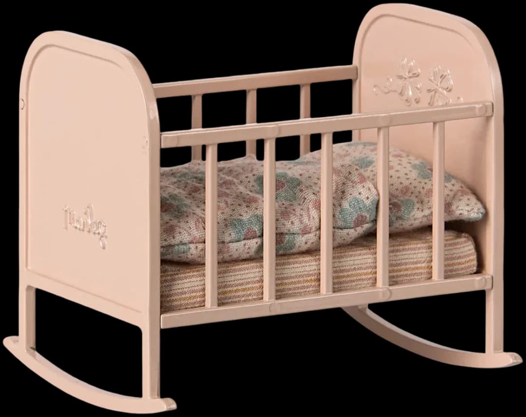 Cuna my para ratoncitos y conejos Maileg - Soft rose