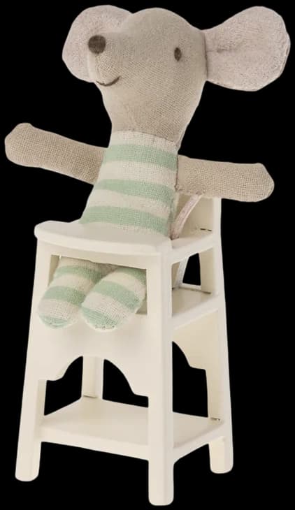 Silla alta para ratoncito bebe - Off White
