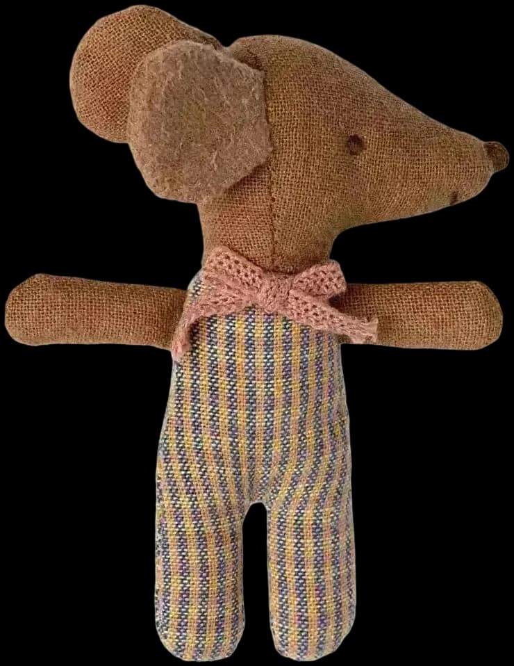 Ratoncito - Sleepy/wakey baby mouse in matchbox Rose