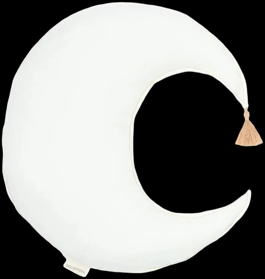 Cojín Luna lino frances lavado L1NO - Off White