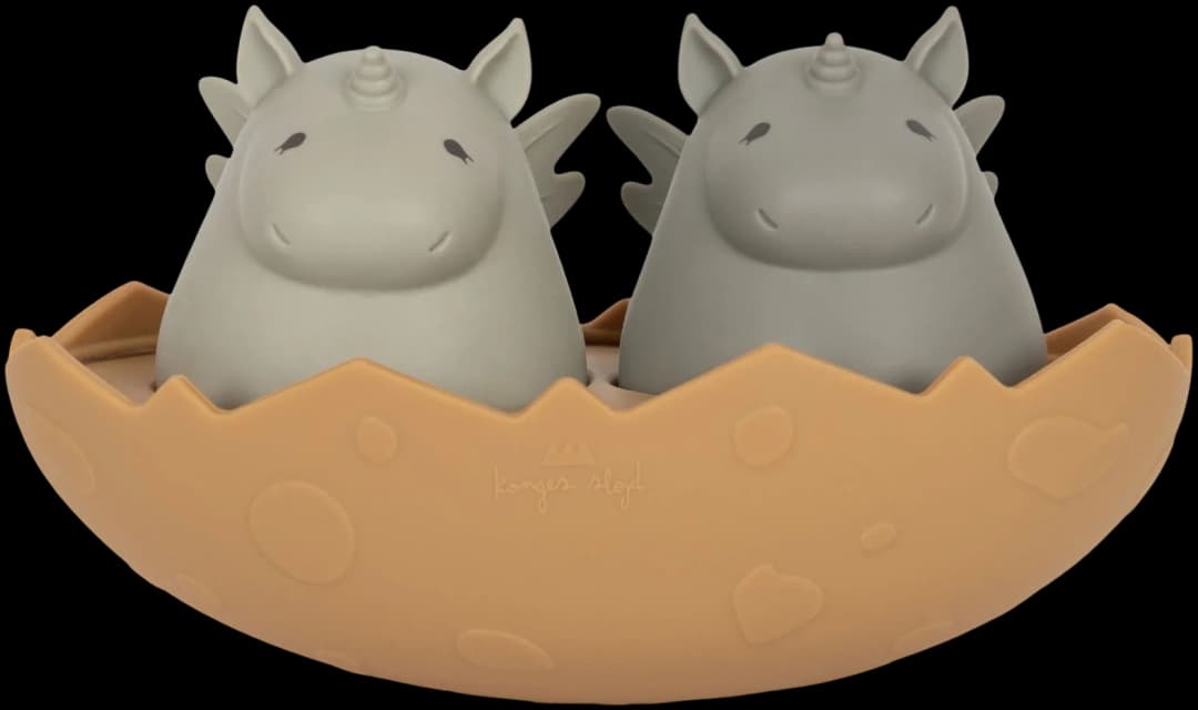 Silicone bath toy Dino Egg - Almond mix