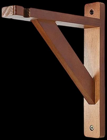 Escuadra de madera pequeña
