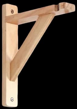Escuadra de madera pequeña