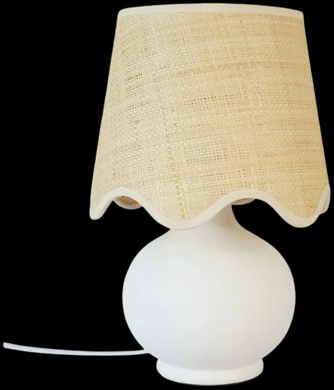 Lampara sobremesa scalloped