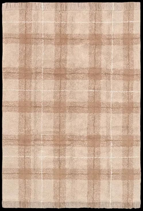 Alfombra lavable Tartan - Rose