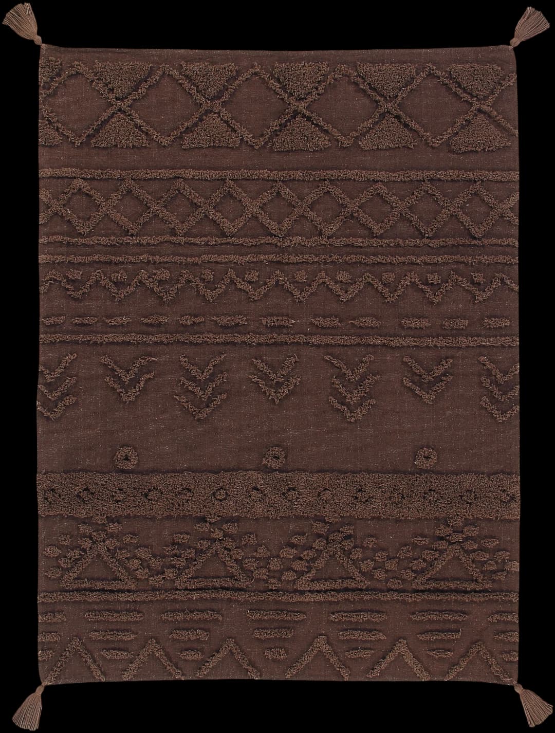 Alfombra lavable tribu - Brown