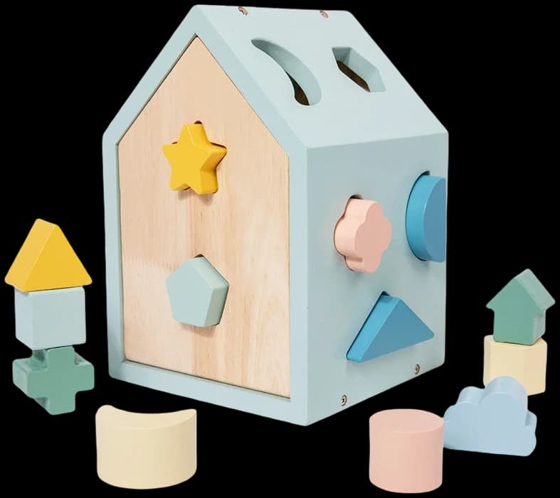 Casita con formas y figuras encanjables
