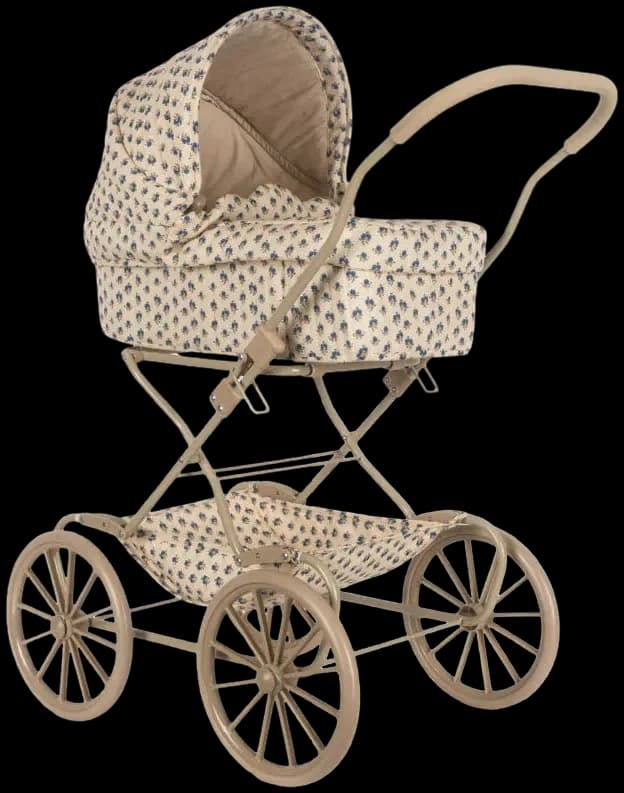 Coche / Moises Vintage para muñecas - Piccoloblu