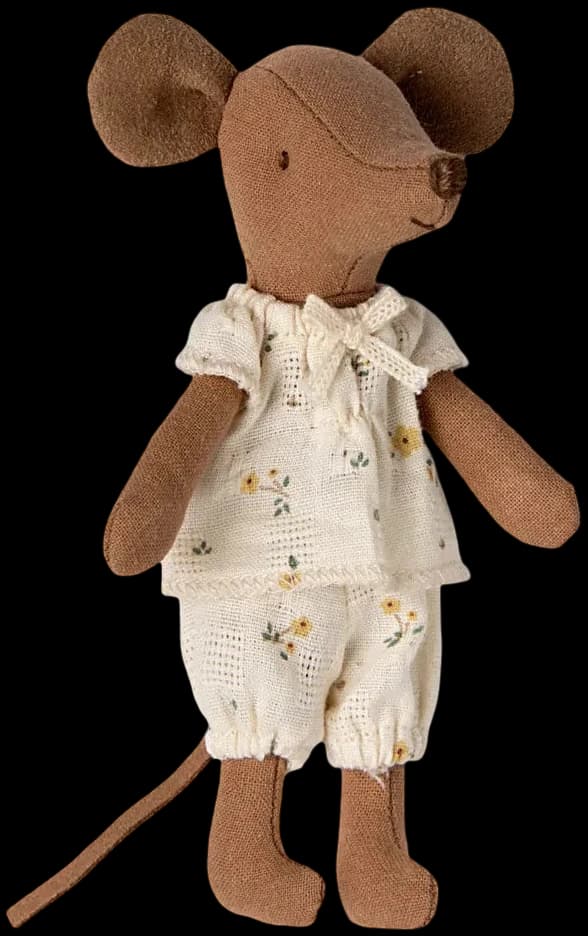 Ratoncito - Big Sister in a matchbox Pijamas White