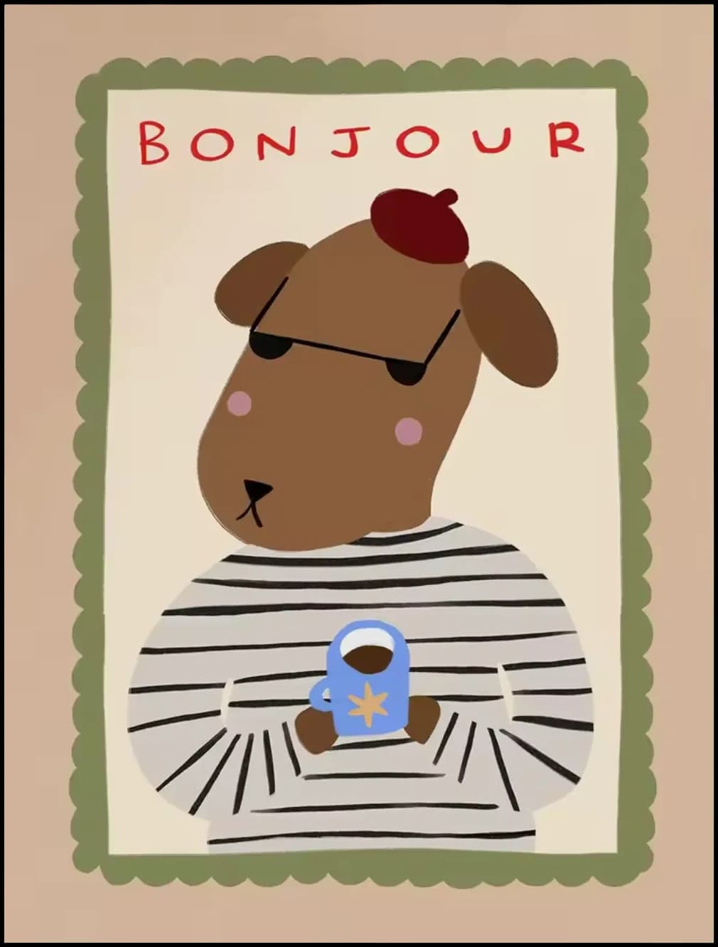 Lámina / poster - Bonjour