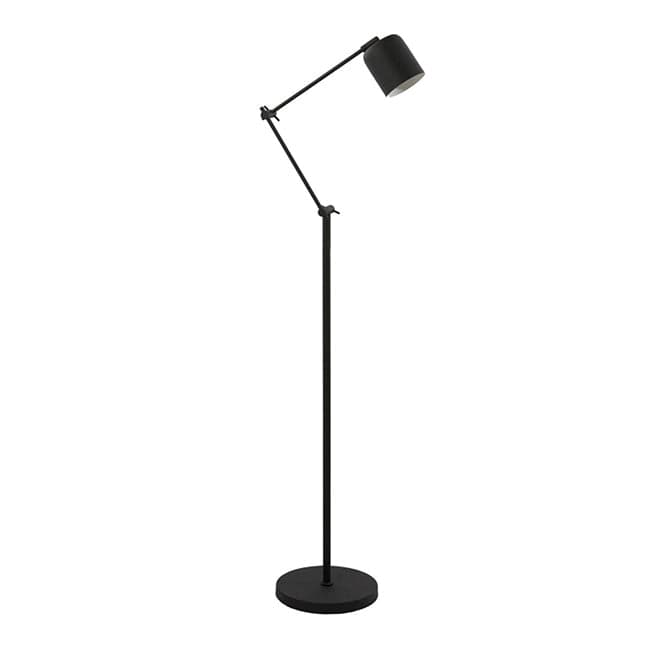 Lámpara de pie metal negro 73x25x150 cm G9 - LLLP0099