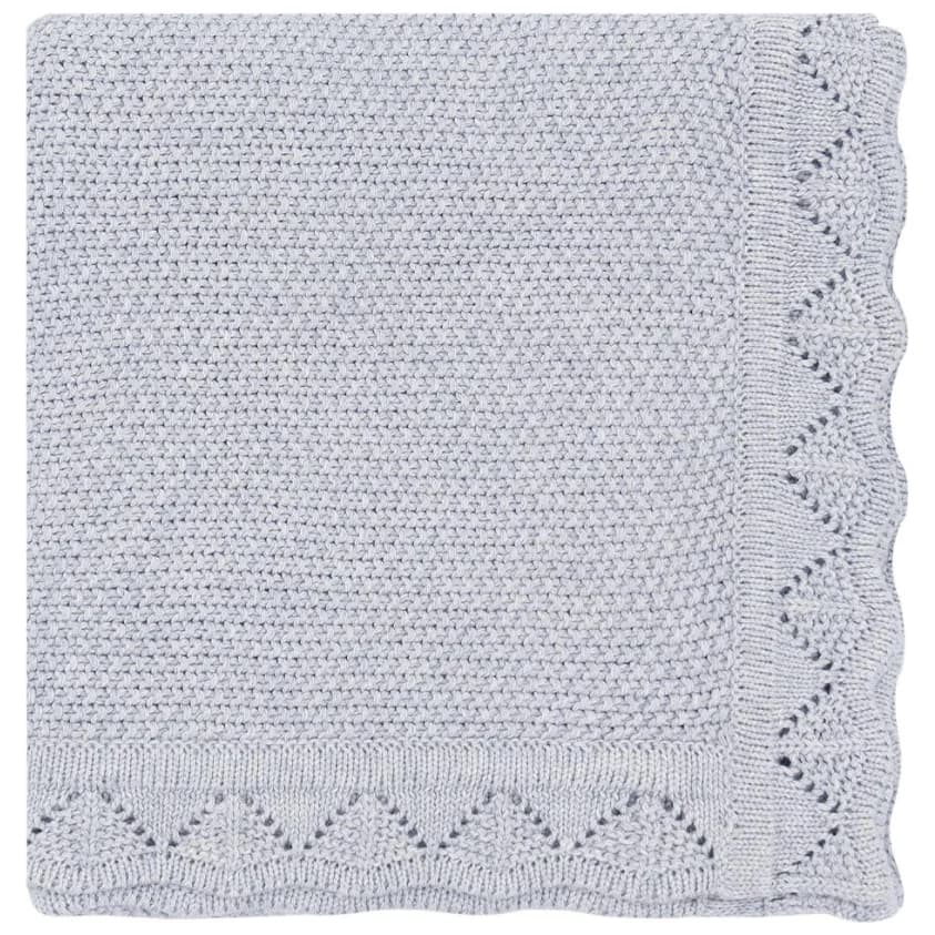 Manta Tejida Vuelos - Light Blue