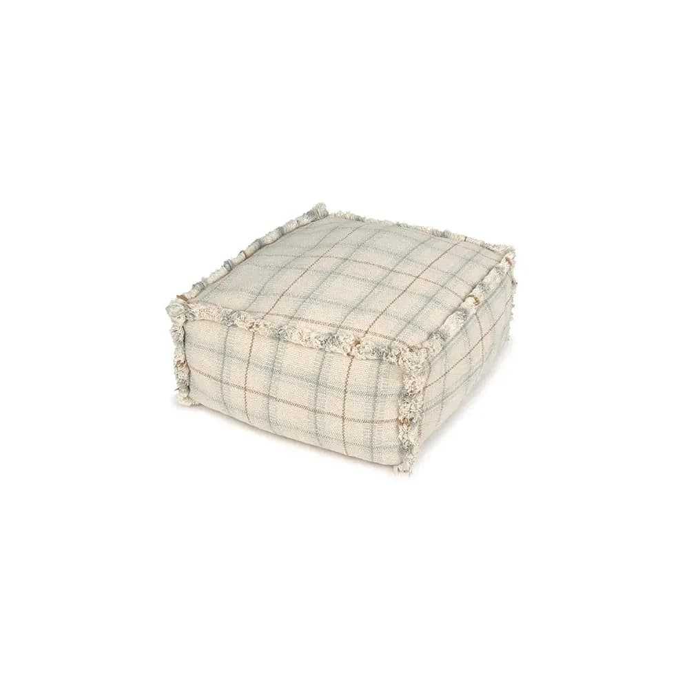 Pouf Handloom blue sage