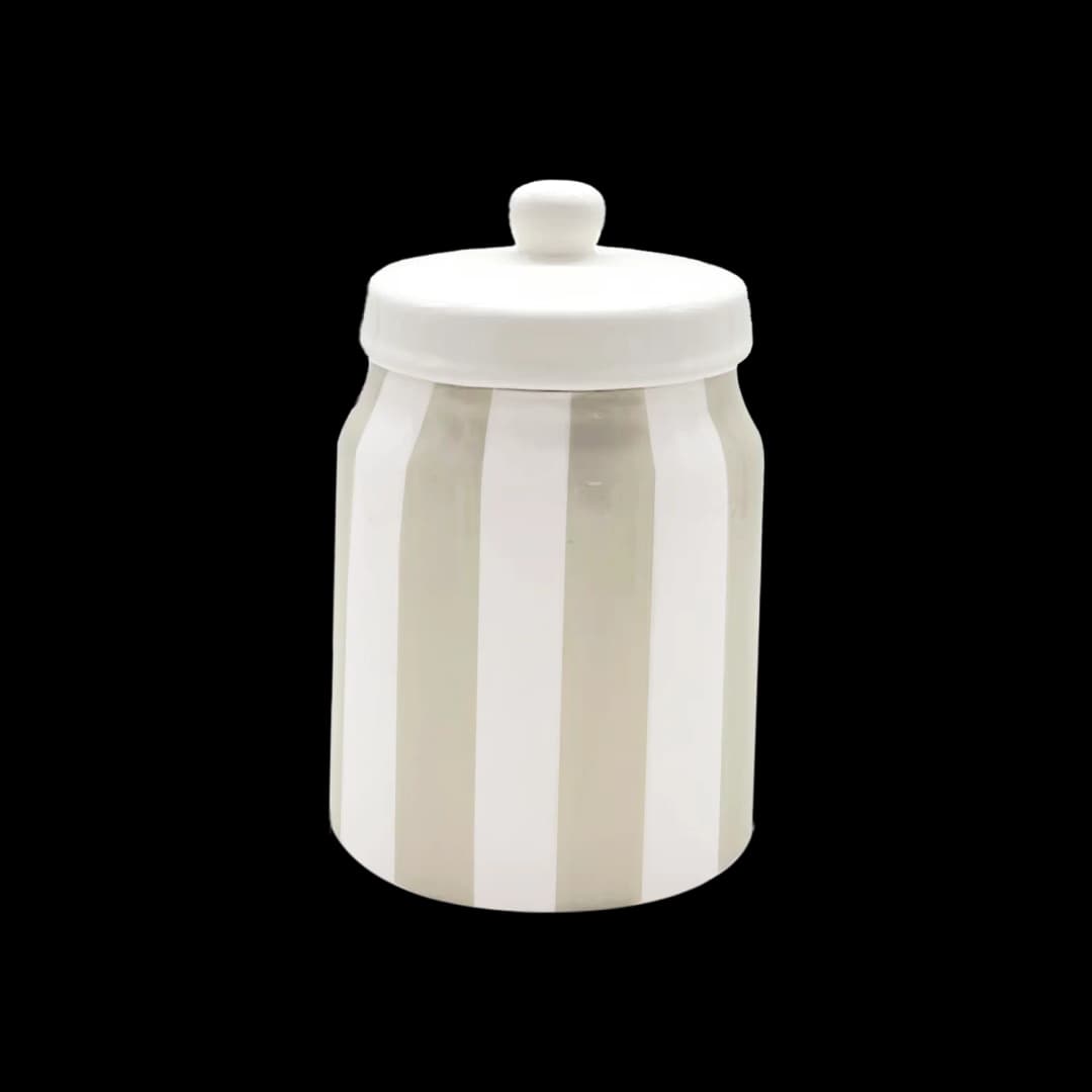 Frasco organizador cerámica - Stripes
