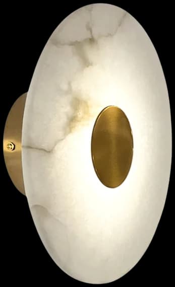 Aplique alabastro bronce antiguo Ø25cm LED 5W - ONAP0069