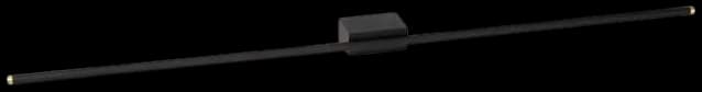 Aplique aluminio negro oro 97,5 cm 18W LED - LUAP0165