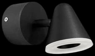 Apliqué metal negro acrílico empavonado LED 5W - JGAP0010