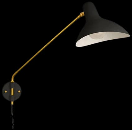 Apliqué negro bronce brazo dirigible Ø24 cm E27 - LGAP0023