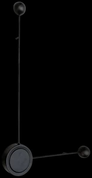 Apliqué negro luz indirecta 2 luces LED 3W - DIAP0005