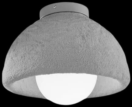 Aplique o plafón fibra de vidrio Ø30x20 cm E27 - LGAP0136